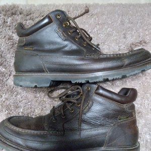 Rockport Men's Size 10US M 44 Gentlemen Moc Toe Mid Chukka Leather Boots A13046